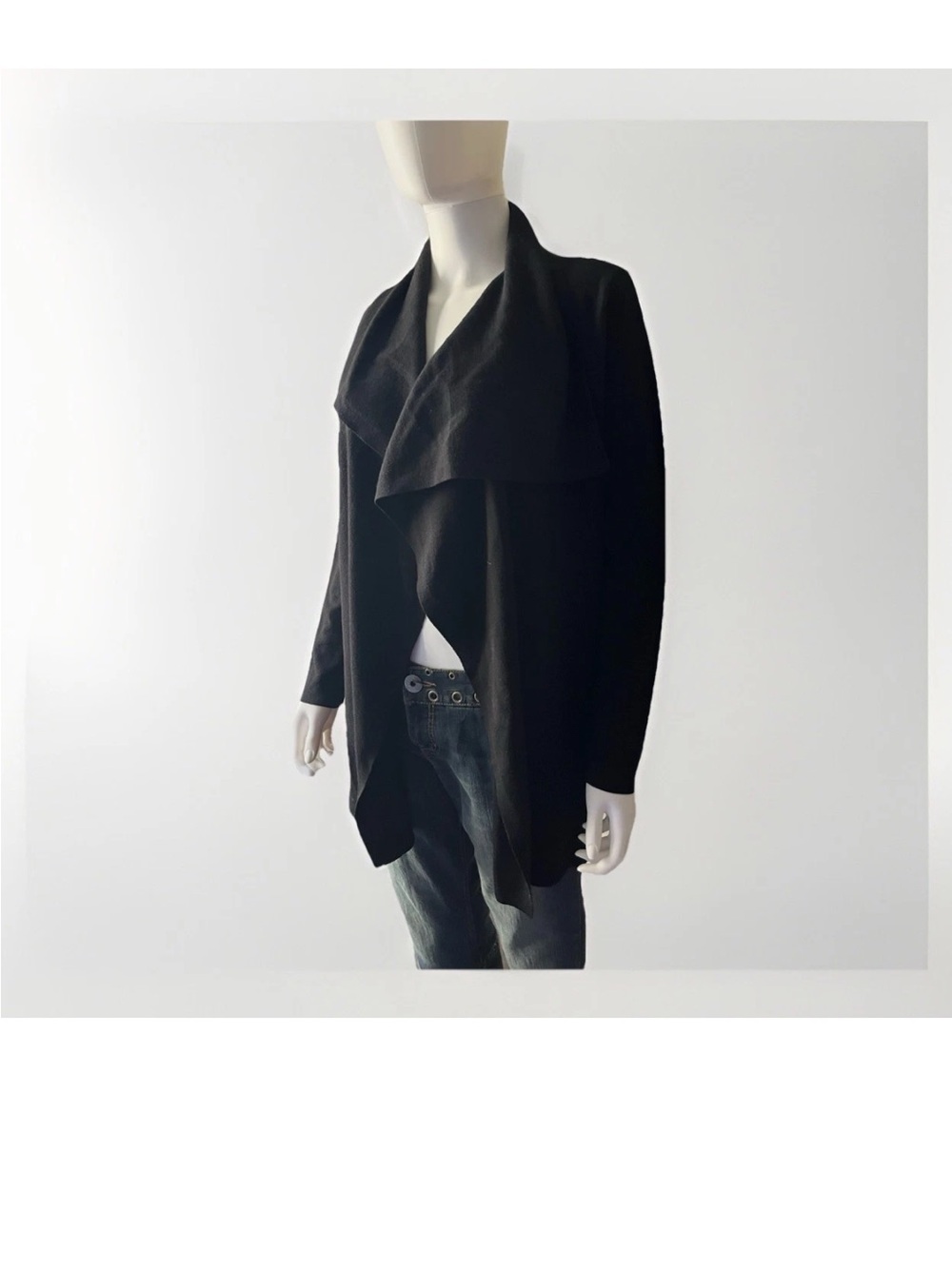 Theory Asymmetrical Drape Open Jacket / Cardigan Long Sleeve US Size S/P